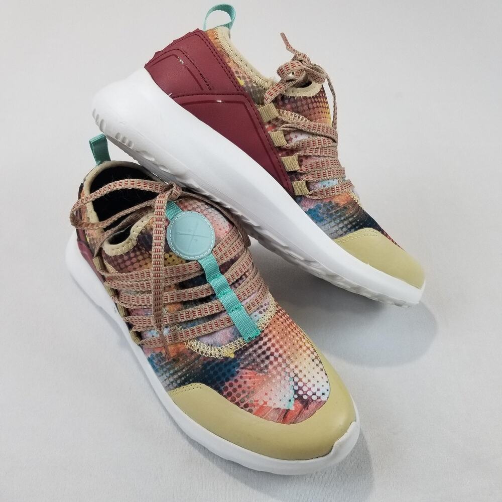 Inkkas Shoes Womens Size 8 Multicolor Geometric Mesh Athletic Comfort Sneakers